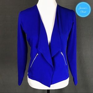 Moa Moa Royal Blue Open Front Jacket Blazer